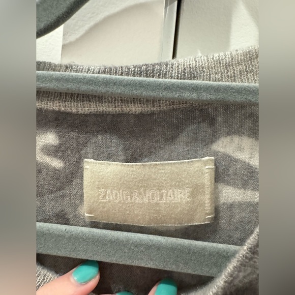 Zadig & Voltaire Small Camo Long Sleeved Top. ⚡️💞 - Picture 3 of 5